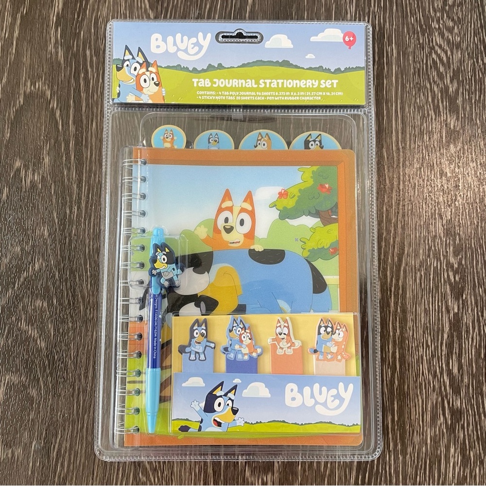 New! Bluey Tab Journal Stationary Set - Picture 3 of 16